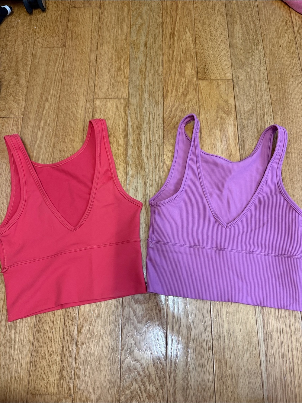 lululemon athletica red and pink Tank Tops
